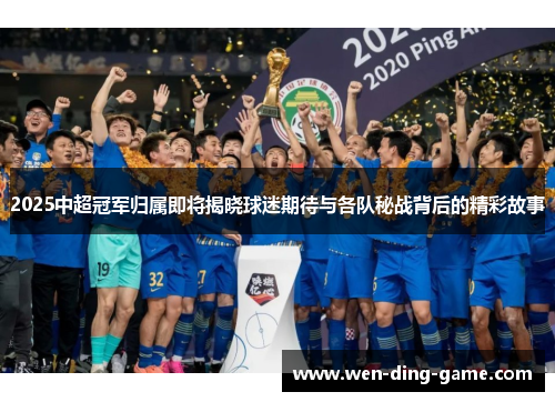 2025中超冠军归属即将揭晓球迷期待与各队秘战背后的精彩故事